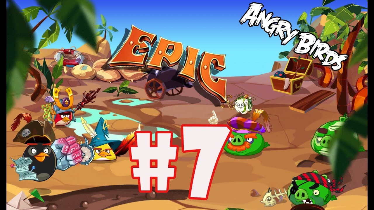 Angry Birds Epic: Part-7 Gameplay-Story Mode (Zone Pirate Coast Wave 2 - Western Slingshot Woods)