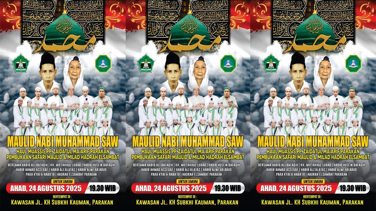🔴LIVE HAUL MUASSIS PP. ZAIDATUL MA'ARIF PARAKAN PEMBUKAAN SAFARI MAULID & MILAD ELSAMBAT KE 16