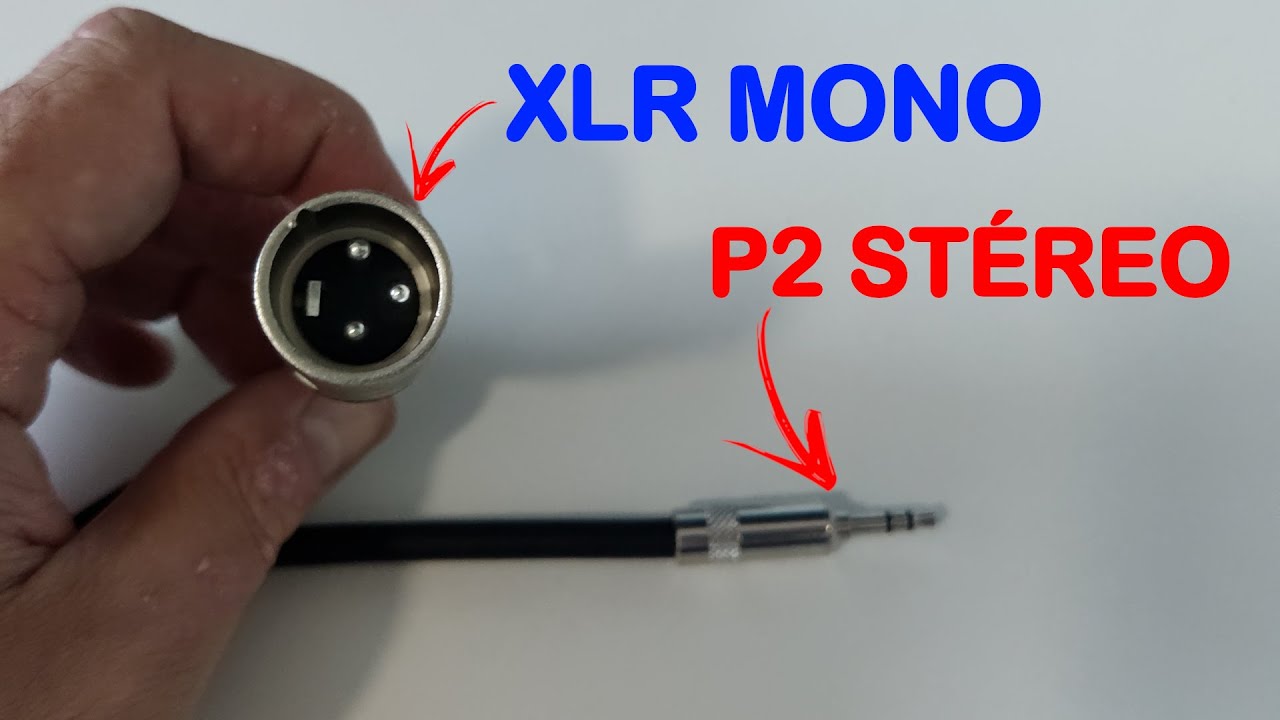 Cabo P2 STÉREO PARA XLR - (FUNCIONA) - 