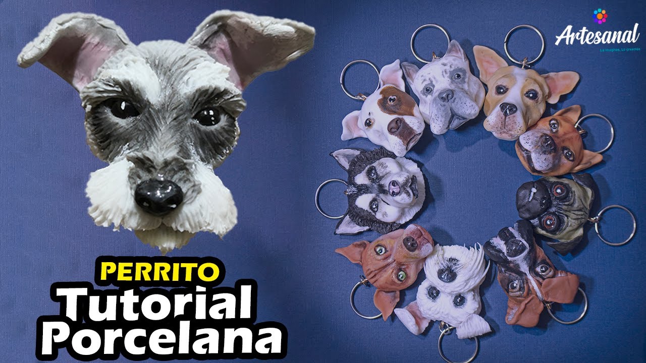 TUTORIAL - CARAS DE PERRITOS REALES - PORCELANA