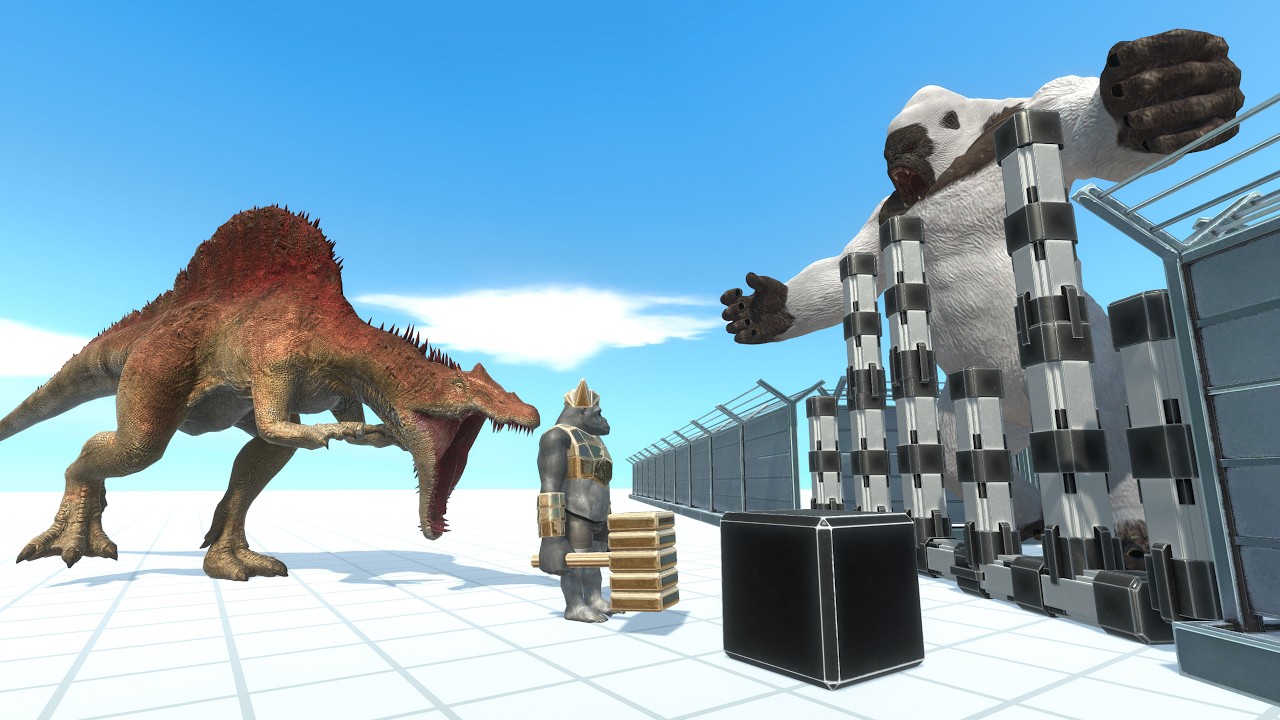 Monkey Warrior vs Giant Dinosaurs: Rescuing Monkeys From Dinosaurs.