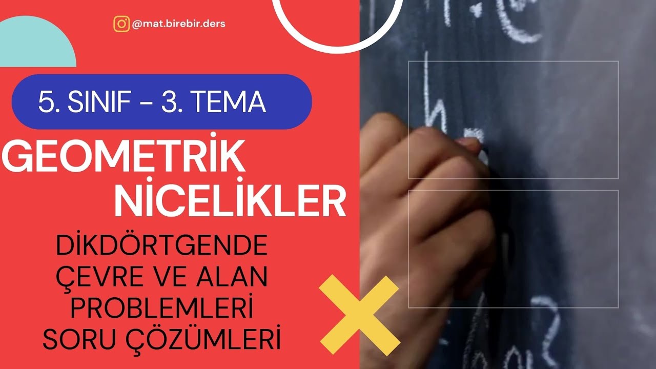 10. Çevre ve Alan Problemleri Soru Çözümü - 5. Sınıf - Matematik - Geometrik Nicelikler