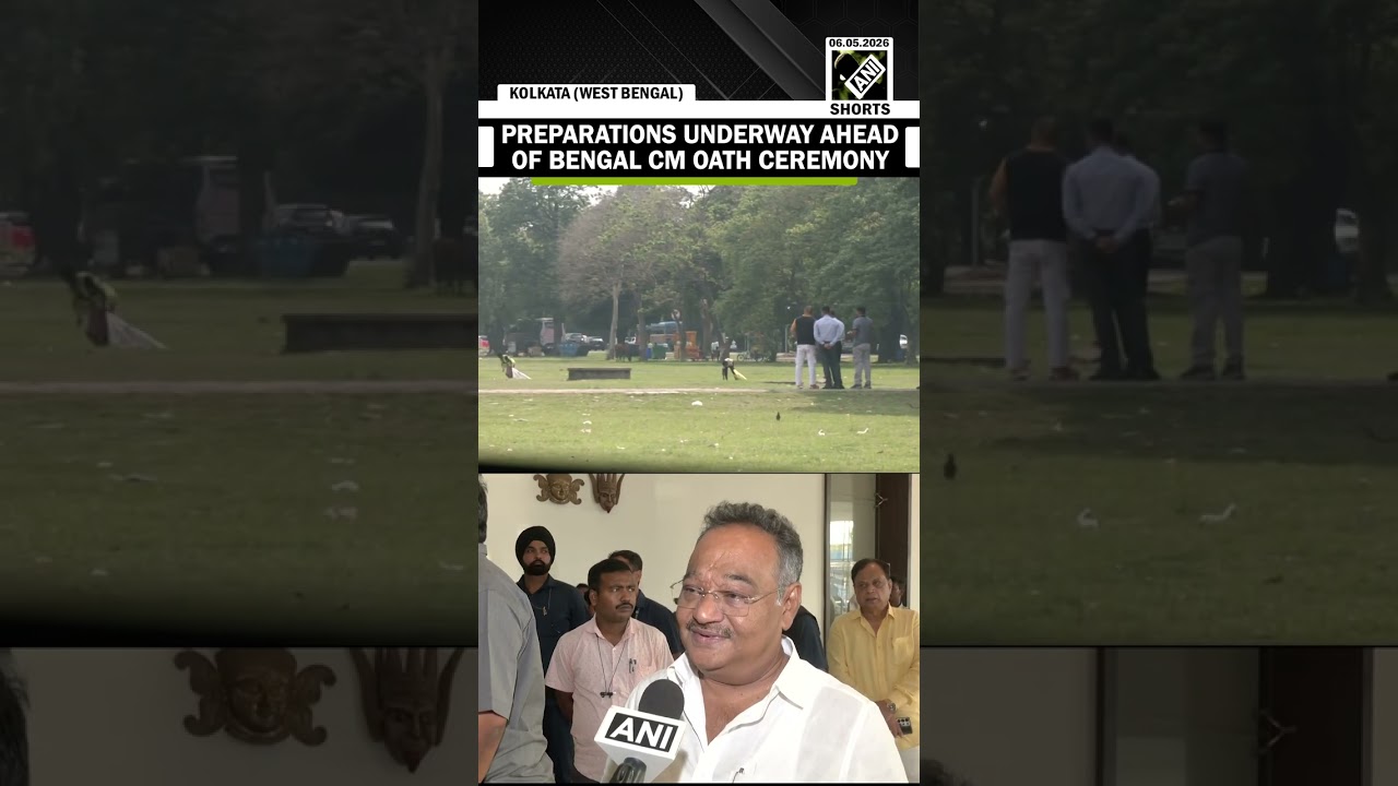 Preparations underway ahead of West Bengal CM Swearing-in Ceremony in Kolkata