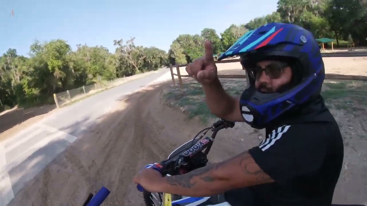 Beginner at croom motorcycle area