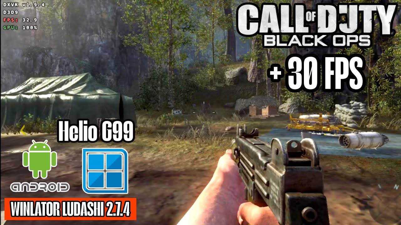 Call of duty : black ops  HD - Test on Mali GPU | Winlator Ludsahi 2.7.4 | MediaTek HG99 + settings 