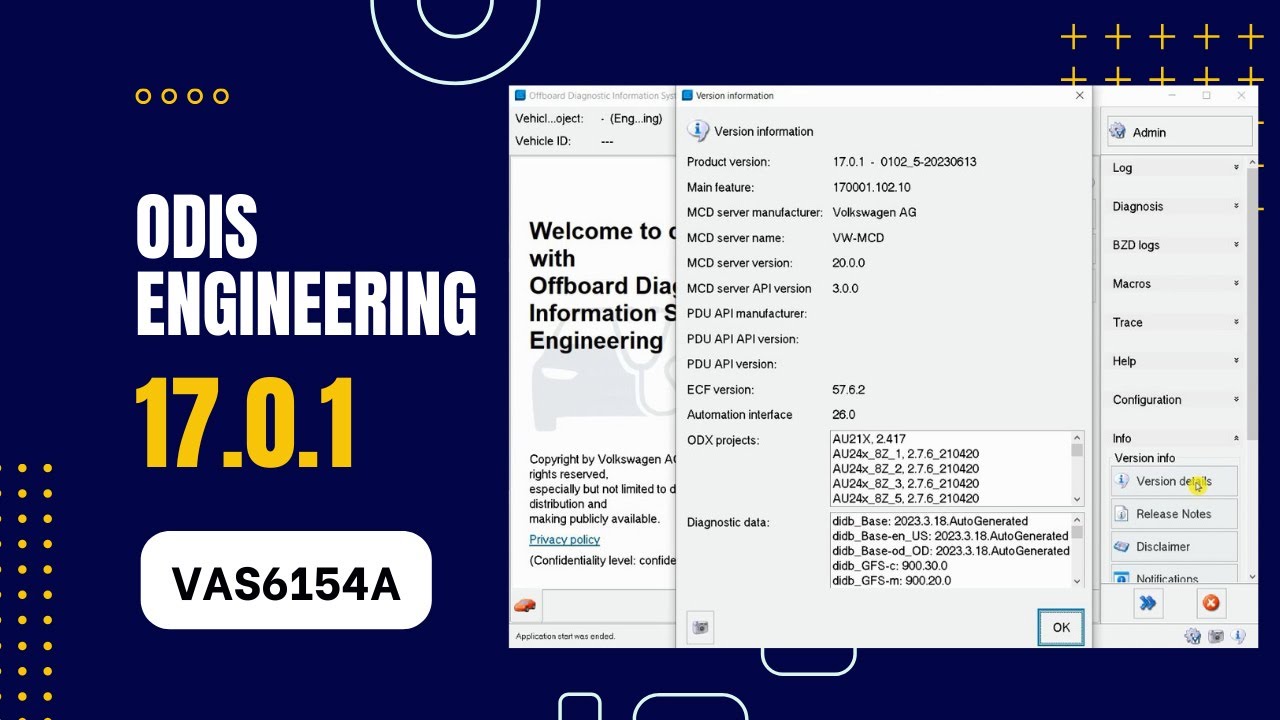 Installation ODIS Engineering 17.0.1 VAS6154 Audi VW Seat Skoda Bentley Porsche