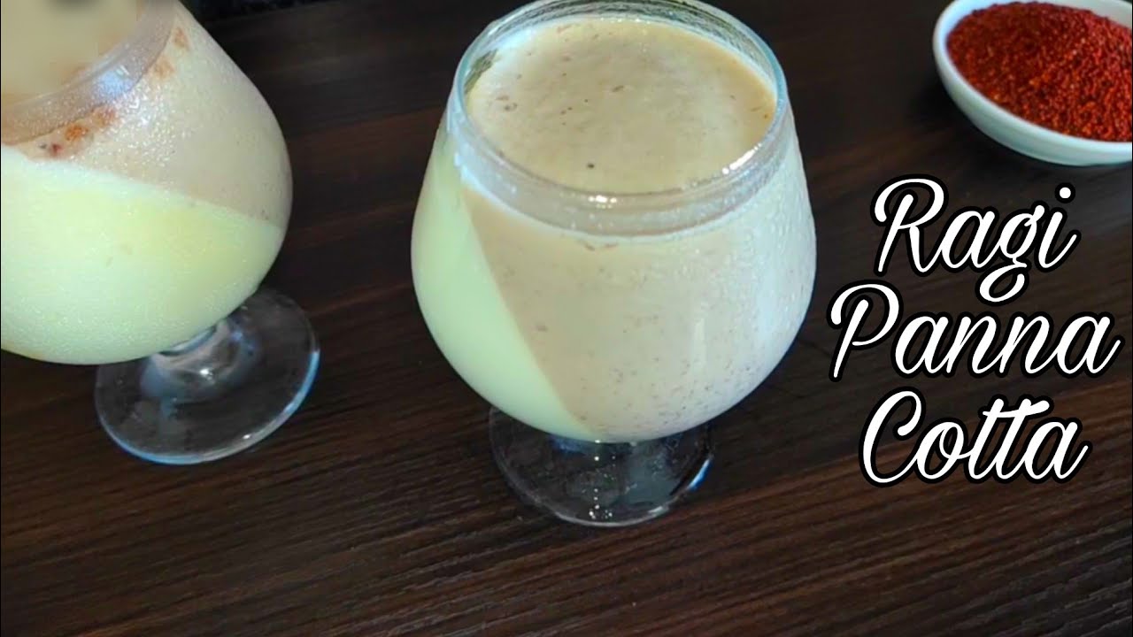 Ragi Panna Cotta | Ragi almond panna cotta | ragi almond pudding | Dessert recipe