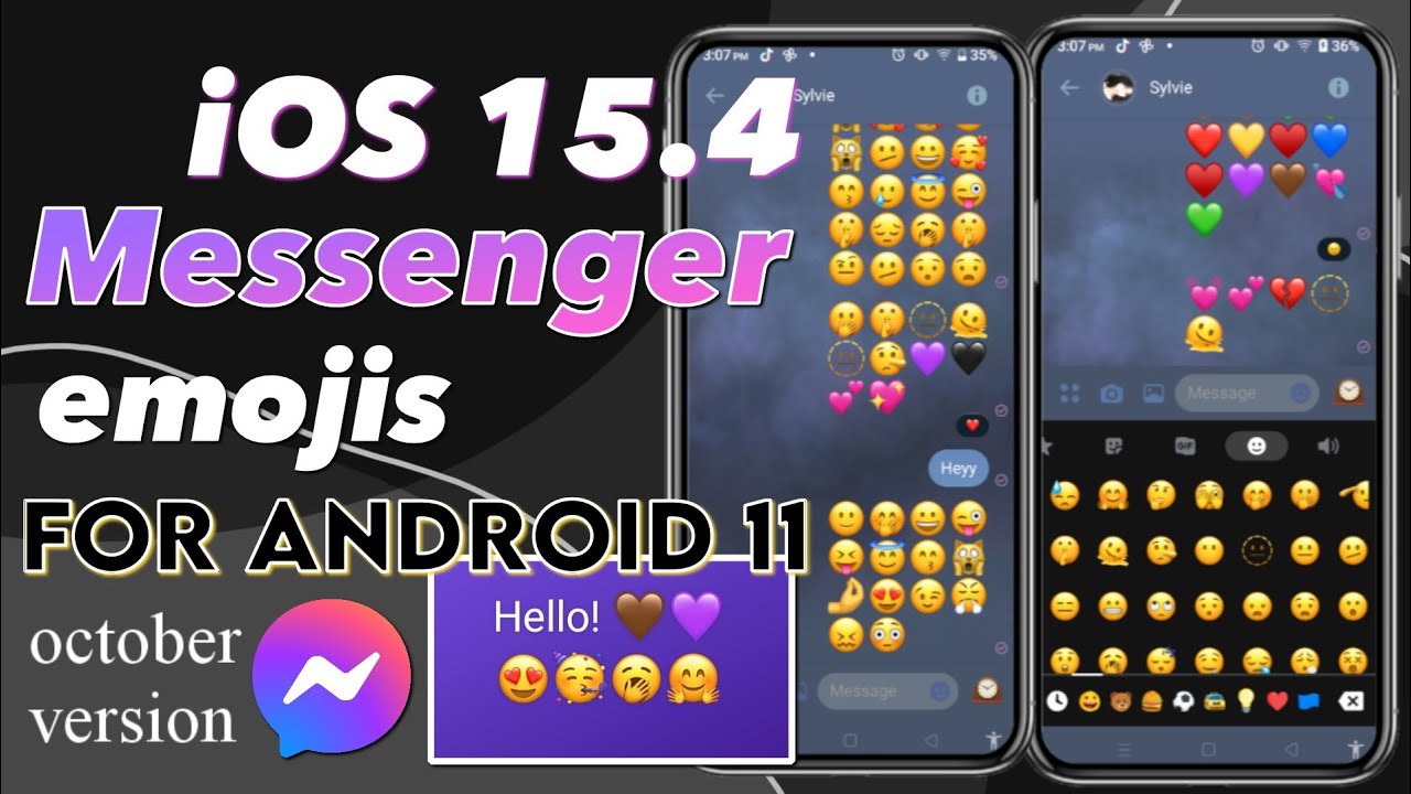 iOS 15 Messenger Emojis for Android 11 (2022 version)