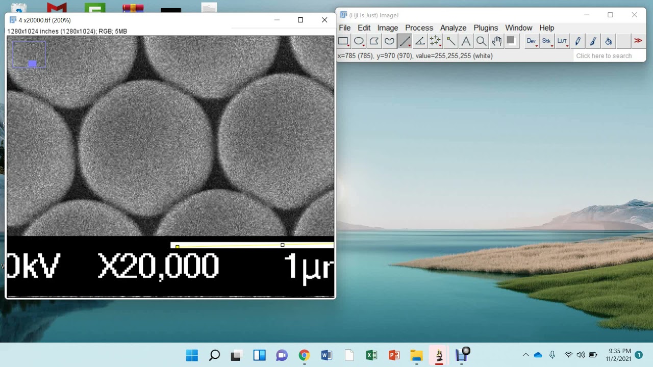 How to calculate particle size from SEM image using ImageJ software