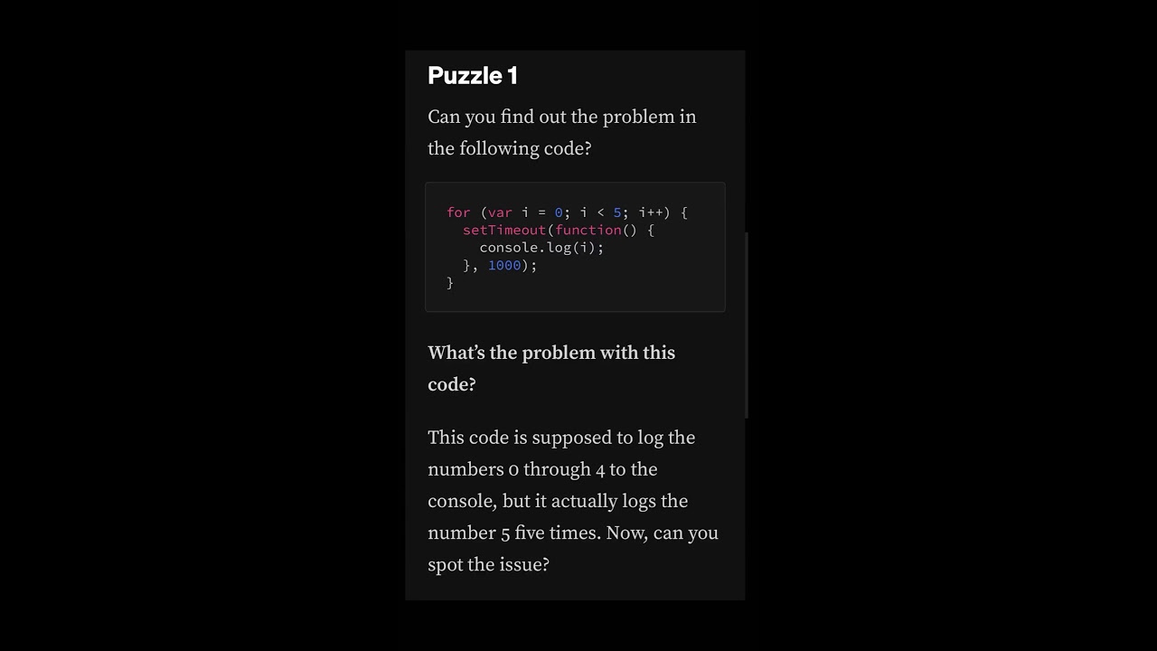 Js puzzle