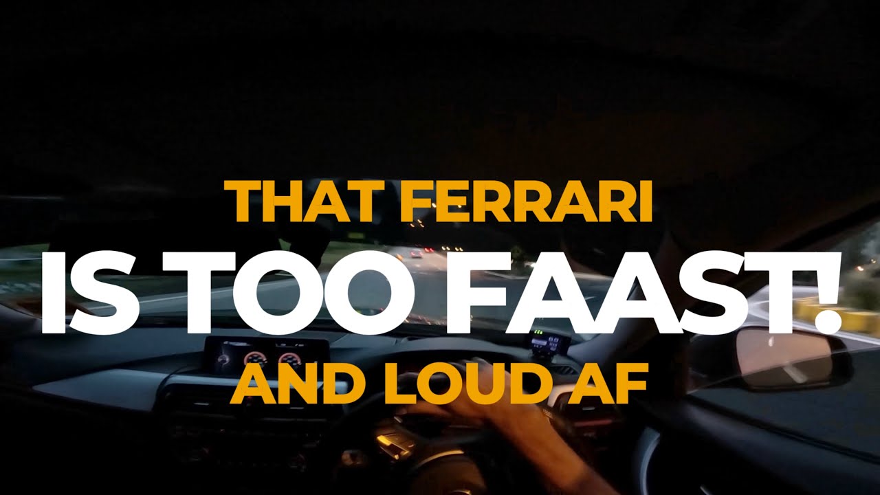 Genting touge drive following a Ferrari 458 in BMW 335i N55