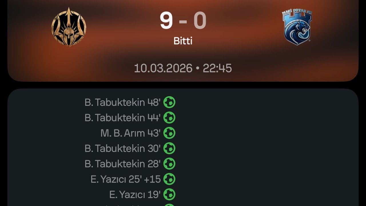 OLYMPUS FC   - MAVİ DUVAR FC | 2025-2026 KAPANIŞ SEZONU 1. HAFTA