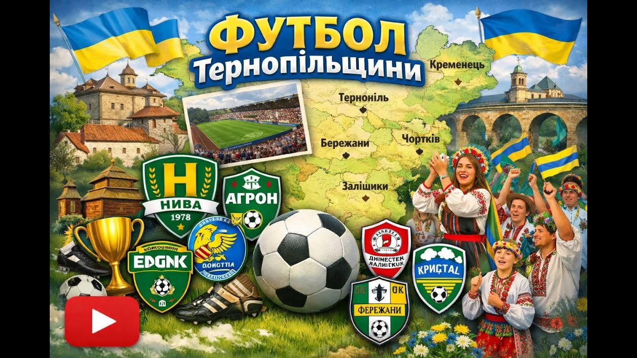 Тернопільський футбол: гра в місті та області, гравці, тренери, фанати. Українська футбольна мапа