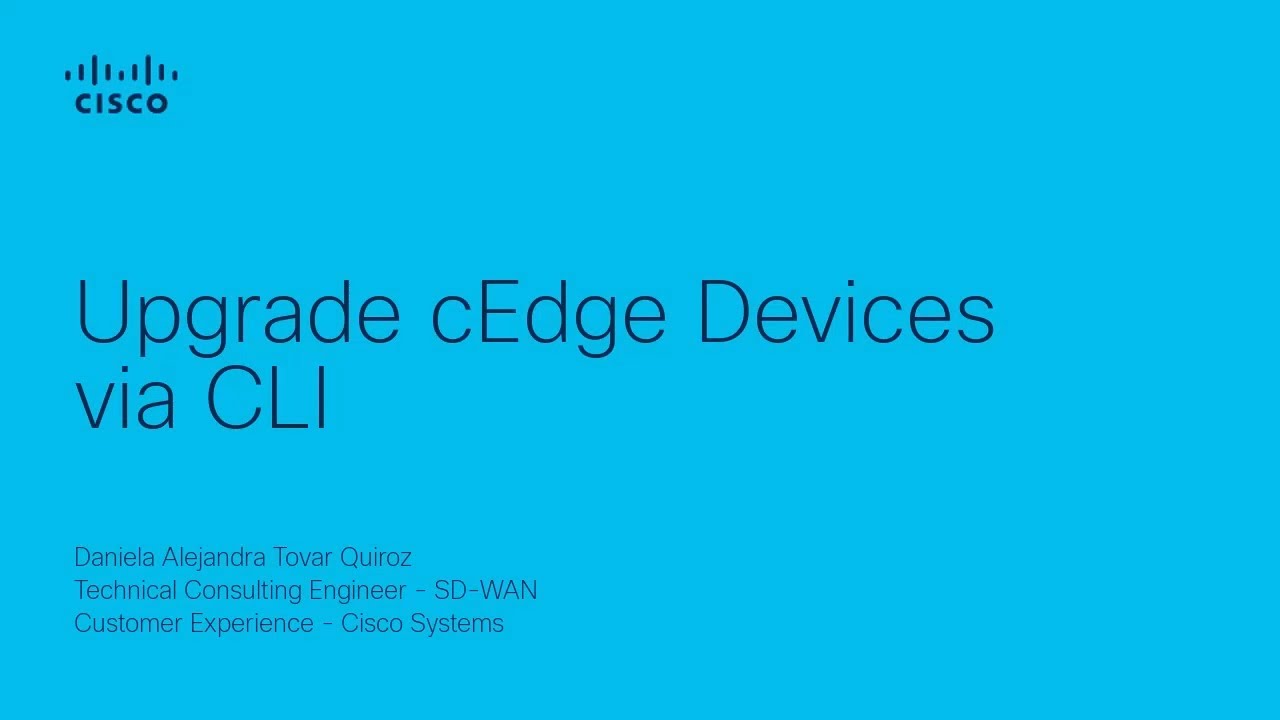 Upgrade Cisco SD-WAN cEdge Devices via CLI | Manual Firmware Update Guide