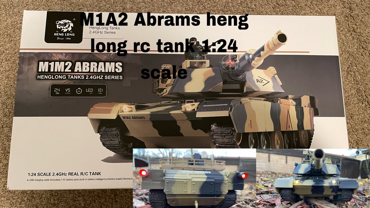 Полный обзор радиоуправляемого танка Heng long M1A2Abrams в масштабе 1:24.