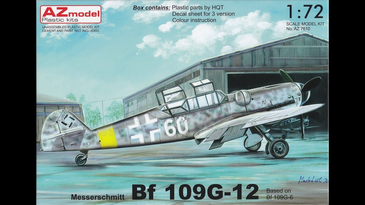Messerschmitt Bf 109 G-12 von AZmodel im Maßstab 1:72
