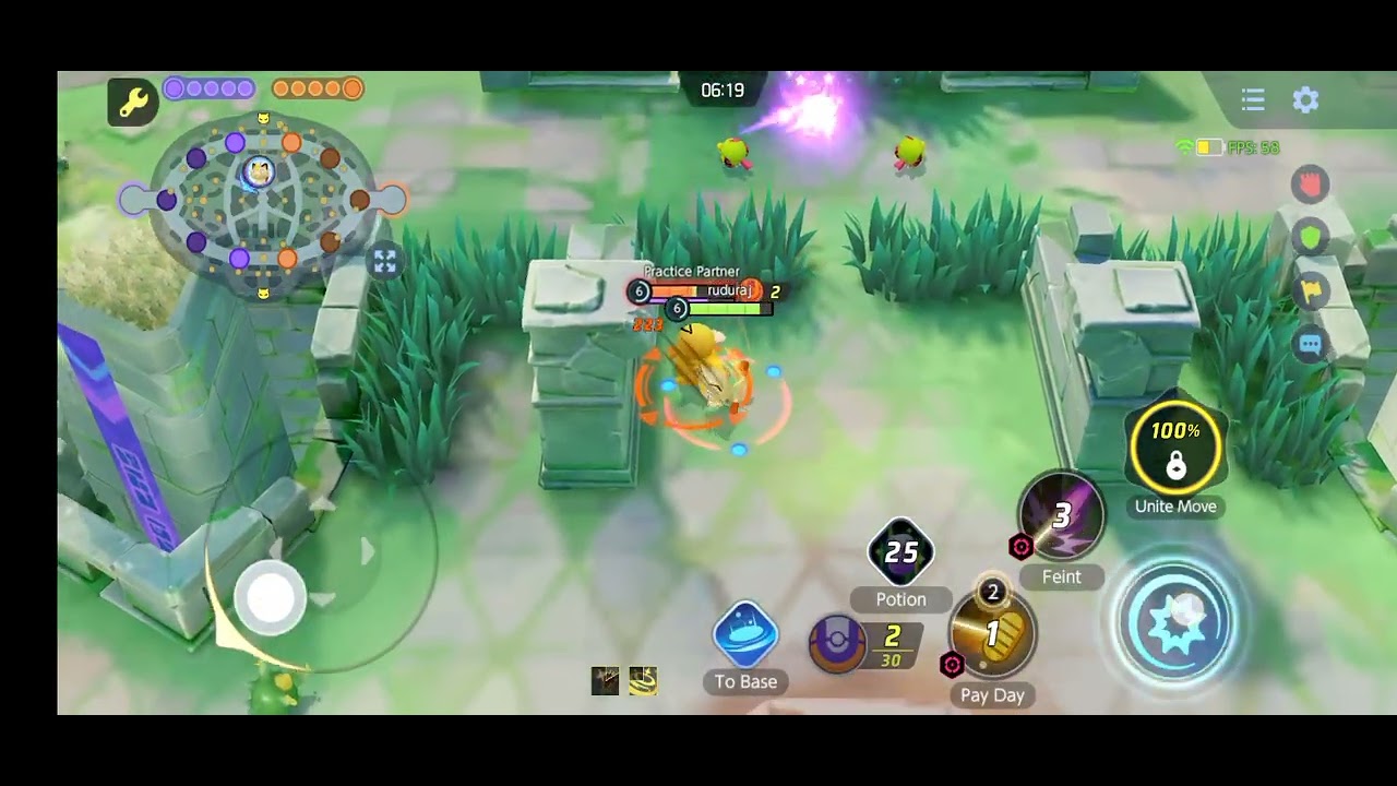 pokemon unite Game Meouth V S Phsyduck