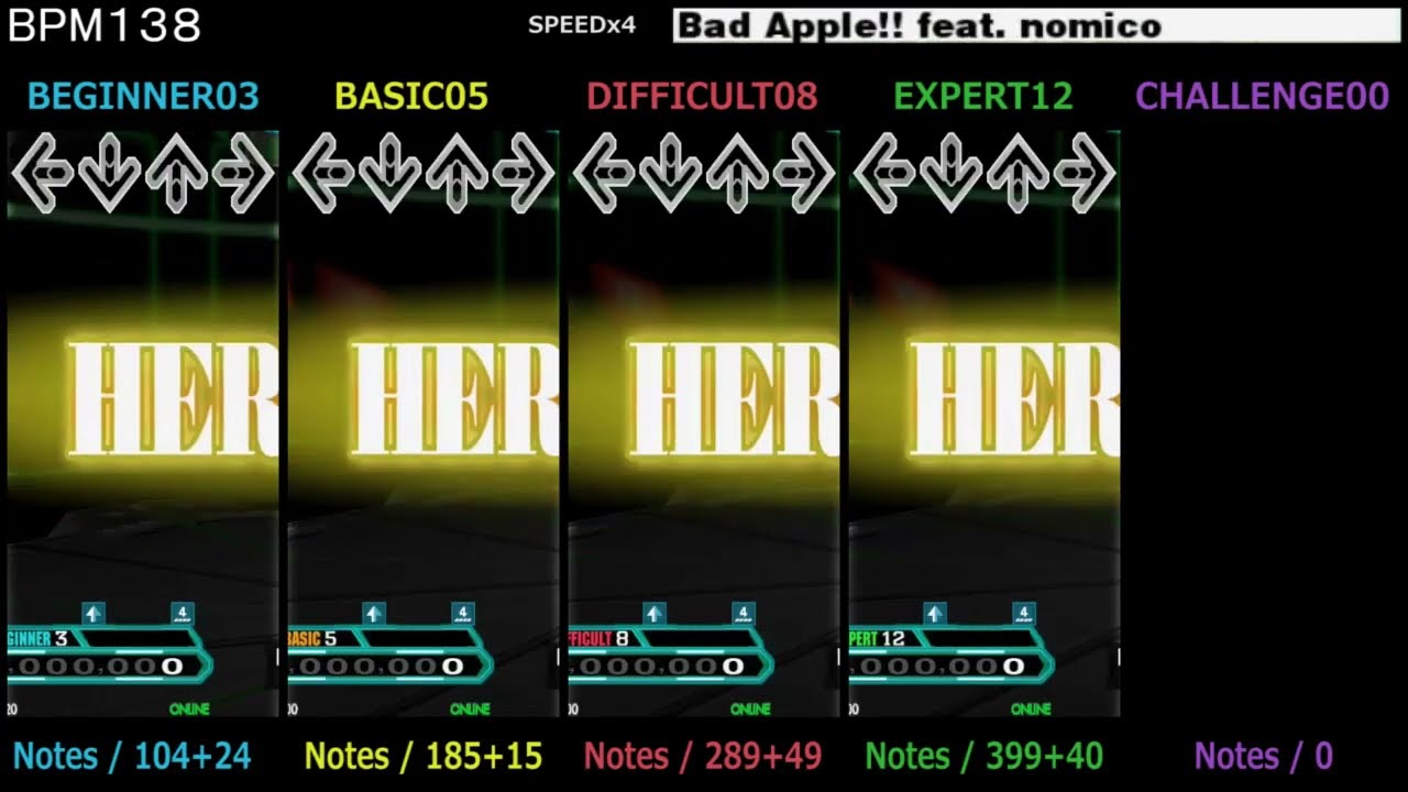 DDR / Bad Apple!! feat nomico - SINGLE (DanceDanceRevolution A)
