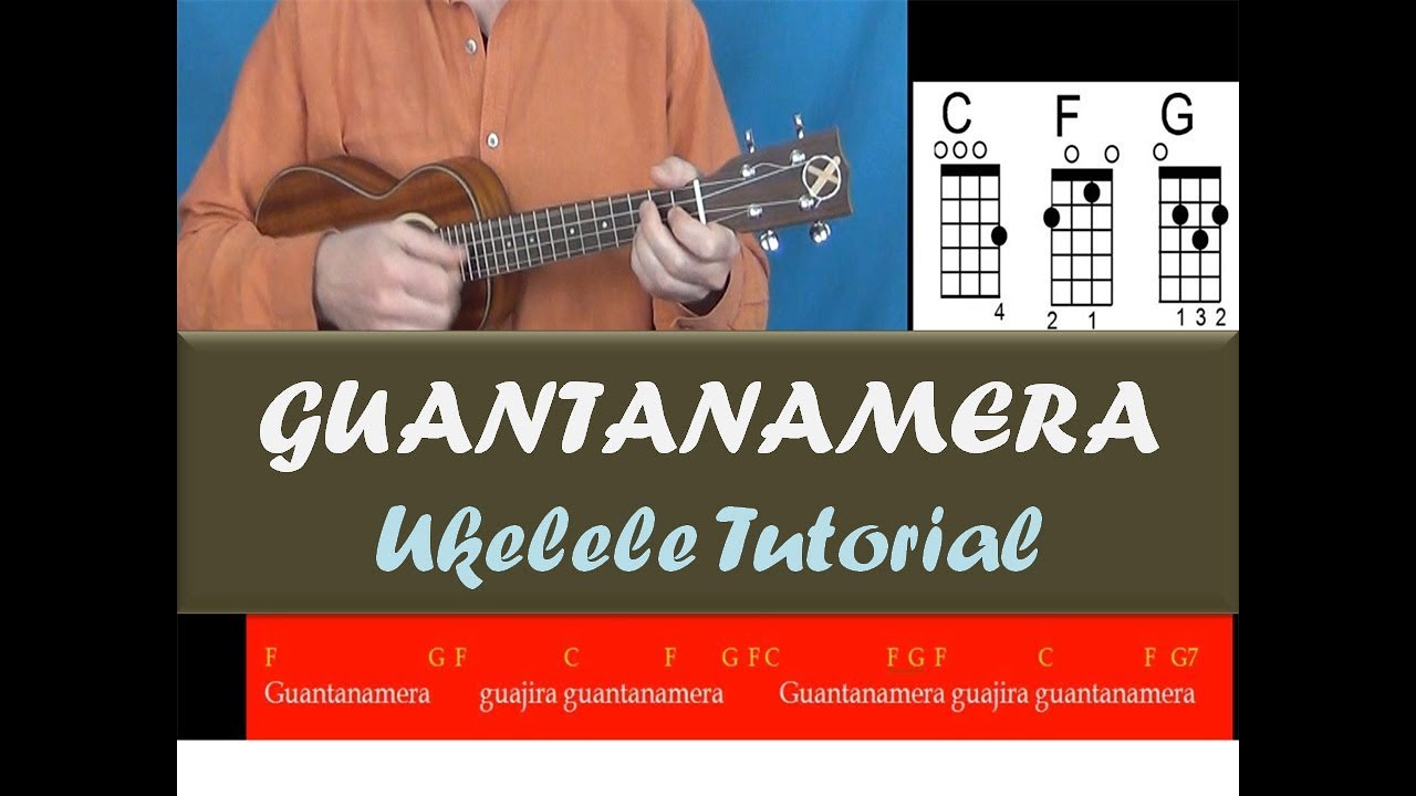 🇨🇺 Guantanamera - Ukelele Tutorial - Guajira rhythm - Acordes