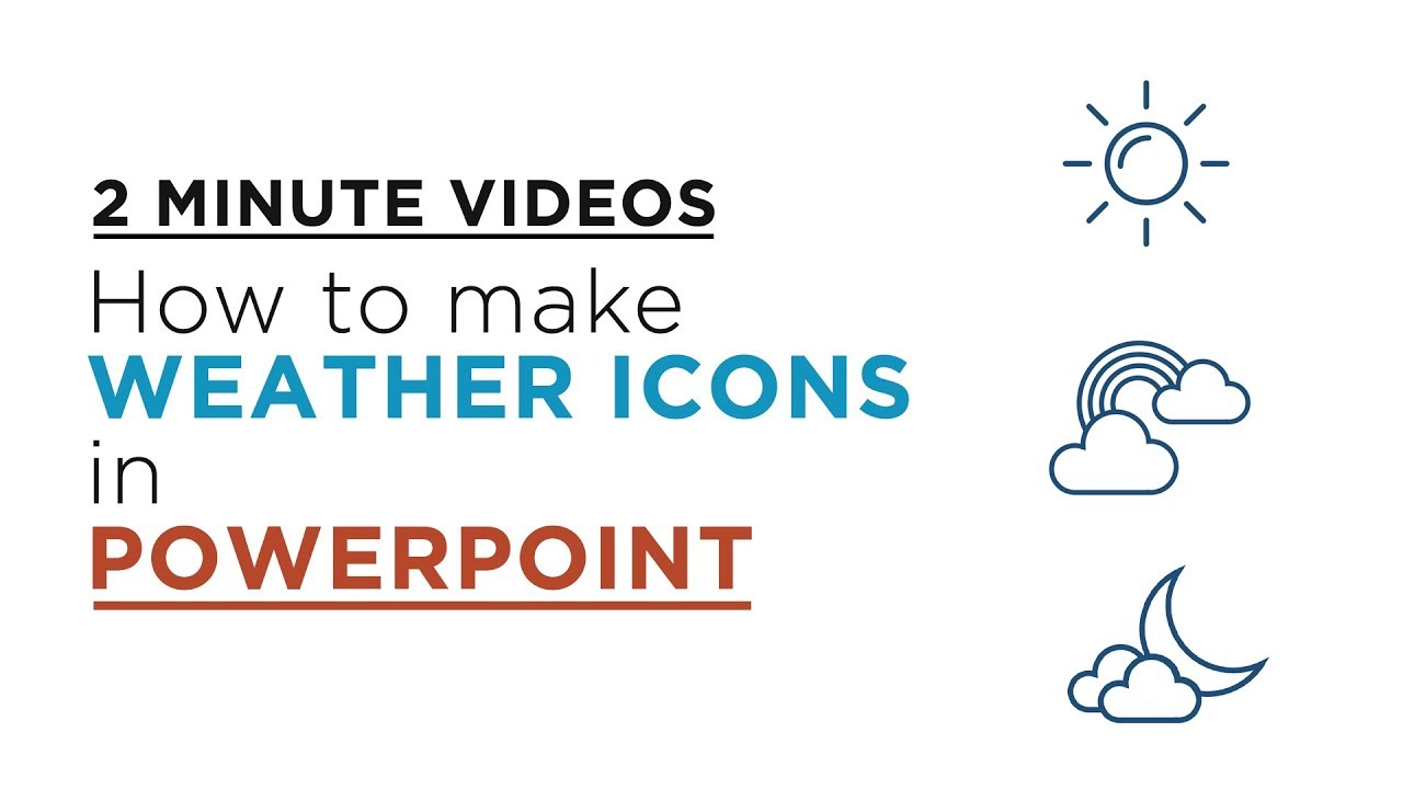 Making Weather icons in Powerpoint in just 2 mins | Advanced Powerpoint Tutorials | The Office Guy