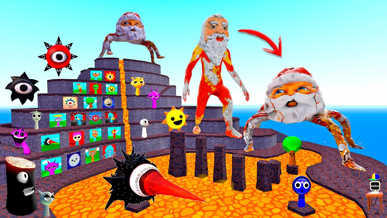 Sprunki incredibox song evolution Mr Sun Mr Tree phases and new Goo Goo Gaga memes in Garry's mod!