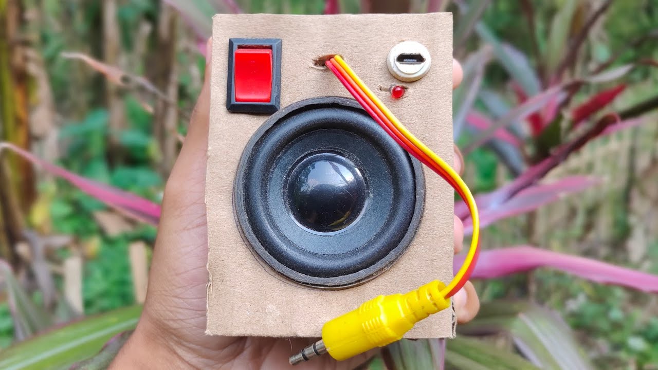 How to make a aux cable speaker | How To Make a DJ speaker | How To Make Speaker box