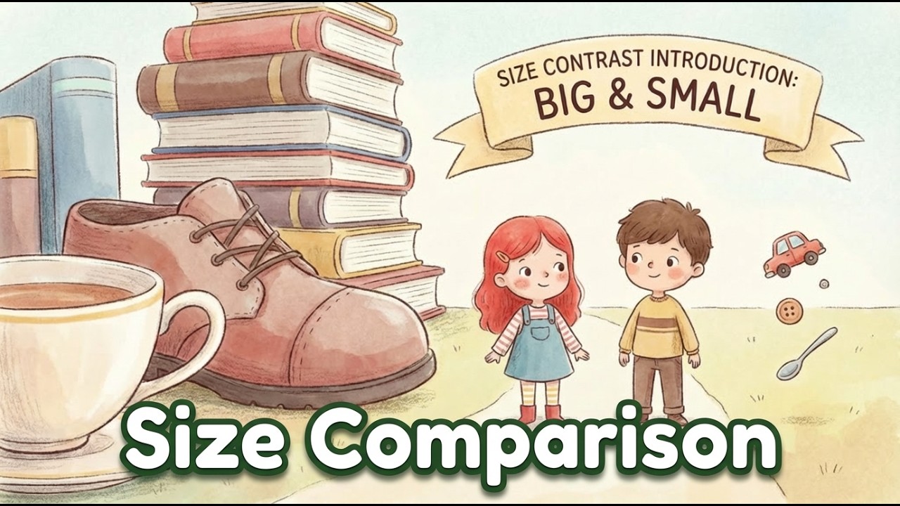 Big and Small Song 🔢 Size Comparison Opposites | CherryChoco | Kids Songs