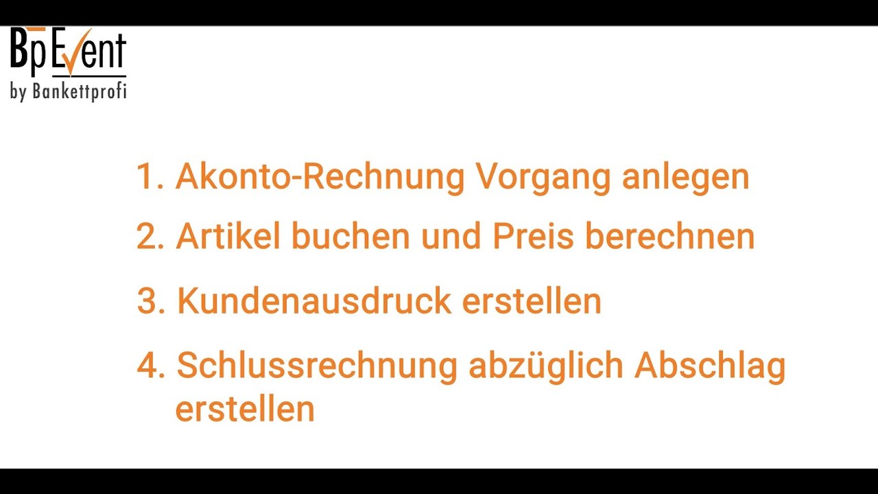 Akontorechnung und Schlussrechnung abzüglich Abschlagsrechnung