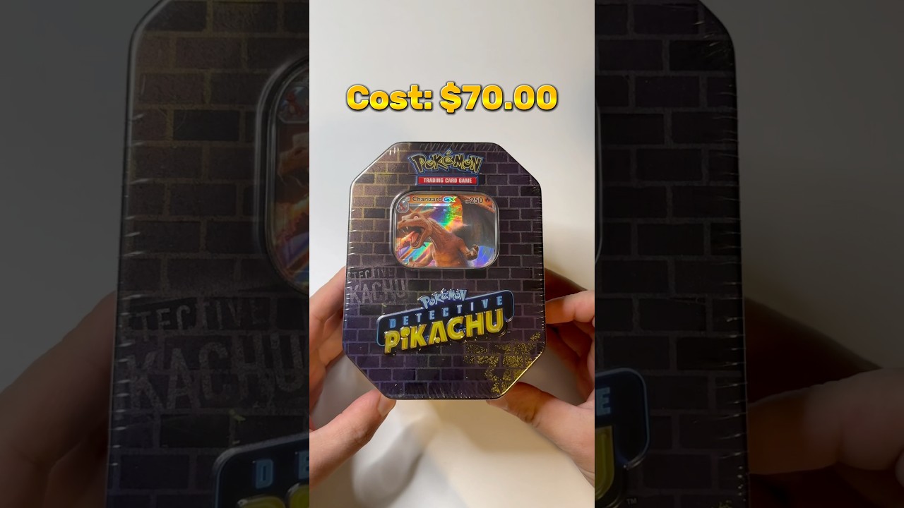 Detective Pikachu Tin Opening