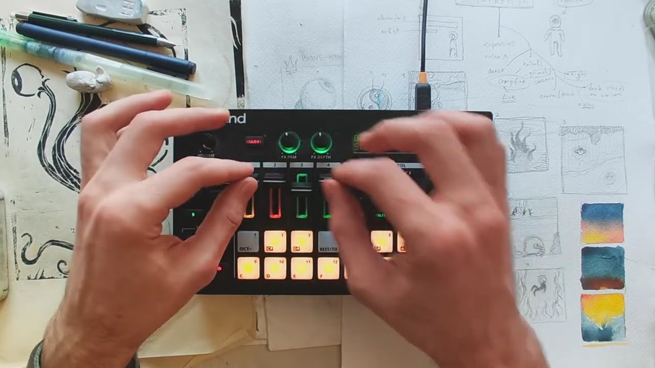 Approaching dub with doubts / Roland MC101 Improvisation Jam (Stream clip)