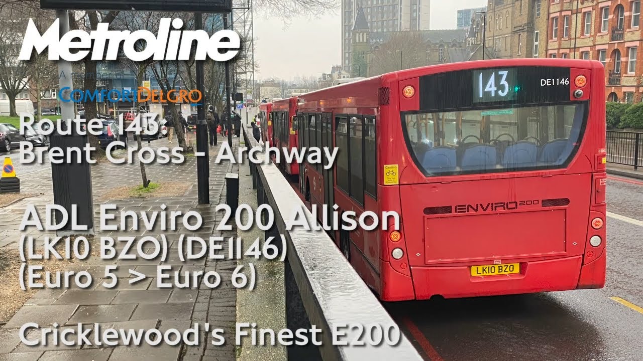 Cricklewood's Finest E200 | Metroline Route 143 | LK10 BZO (DE1146) | ADL Enviro 200 Allison