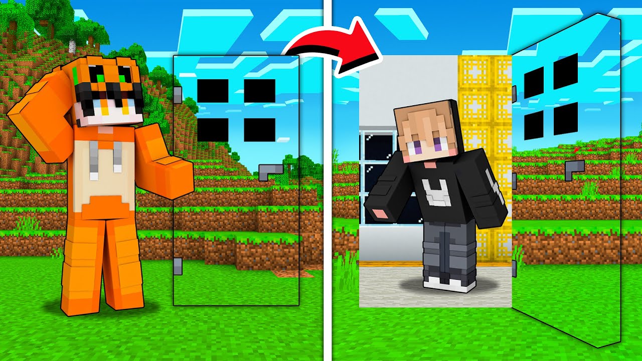 AKU PRANK TEMANKU MENGGUNAKAN PINTU RAHASIA TAK TERLIHAT DI MINECRAFT!!