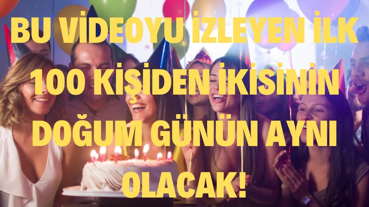 Aynı Doğum Günlerinin Olasılığı: Yaş Günü Paradoksu!