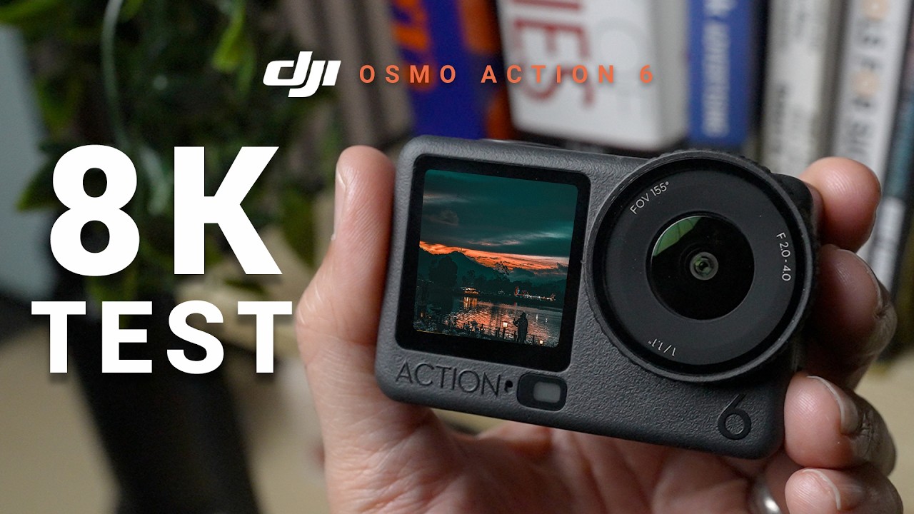 Это видео в разрешении 8K было снято на дрон DJI Osmo Action 6.