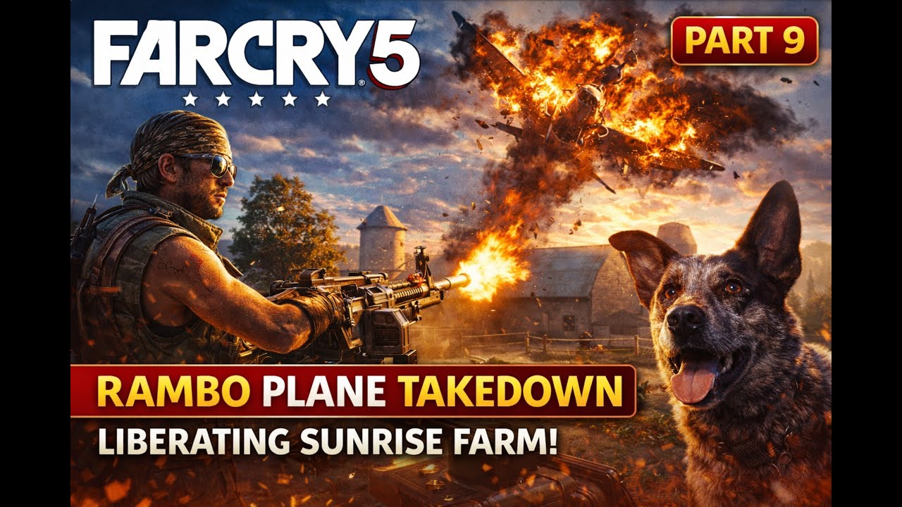 Far Cry 5 Part 9 | Prepper Stash, Hunting with Boomer & Rambo-Style Plane Takedown