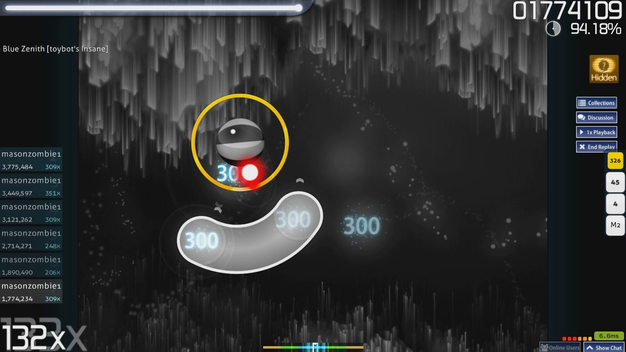 osu! Blue Zenith 4 full stars (hidden)