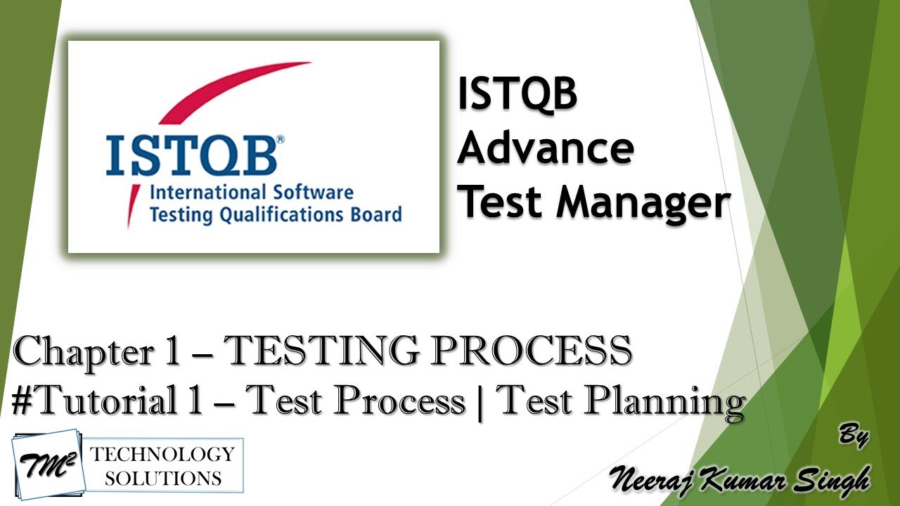 ISTQB Test Manager | 1.2 Test Planning | Testing Process | ISTQB Tutorials