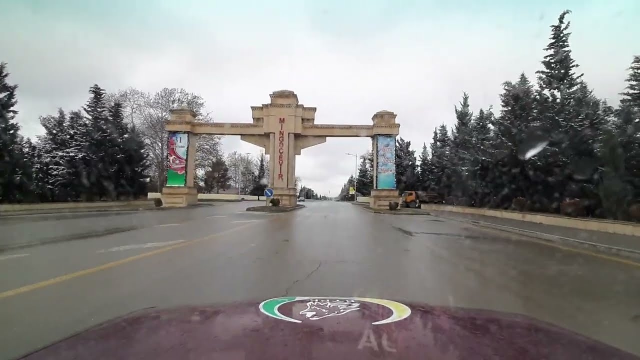 Mingecevir Sheherinin gozel video goruntuleri Praviberik Az Qres Qesebesi 2023