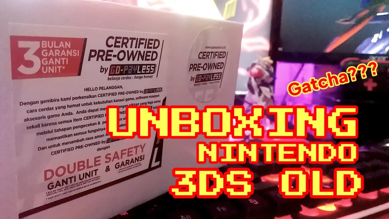 [UNBOXING] 2023 Beli Nintendo 3DS Old di GOPAYLESS, GATCHA??? | Indonesia