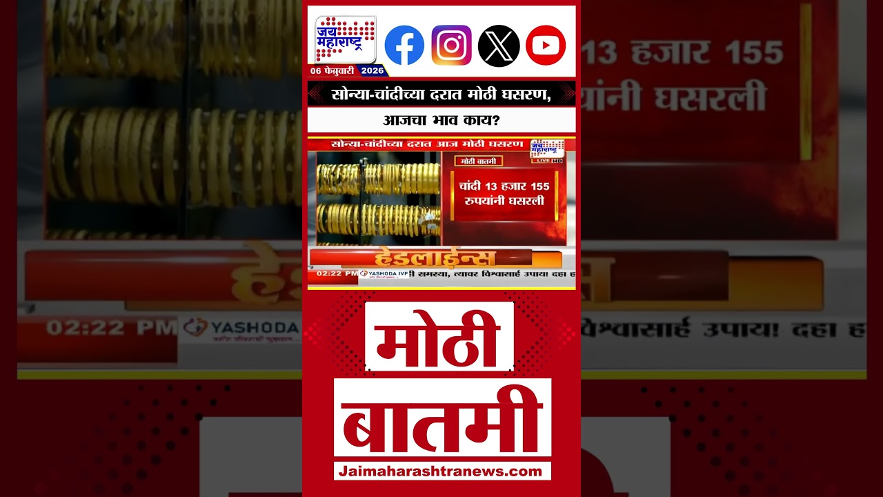 Gold Sliver Rate Today | सोन्या-चांदीच्या दरात मोठी घसरण, आजचा भाव काय?