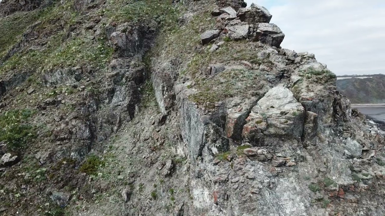 Магадан 2018 полет 17 06 мыс Нюкля отлив часть 10   DJI 0059