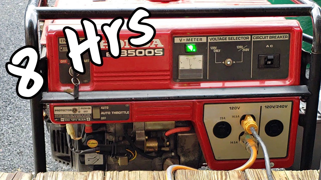 ⚠️MUST HEAR! ⚠️Honda EM3500S Generator Sound | White Noise | 8 Hours #ASMR #generator #WhiteNoise