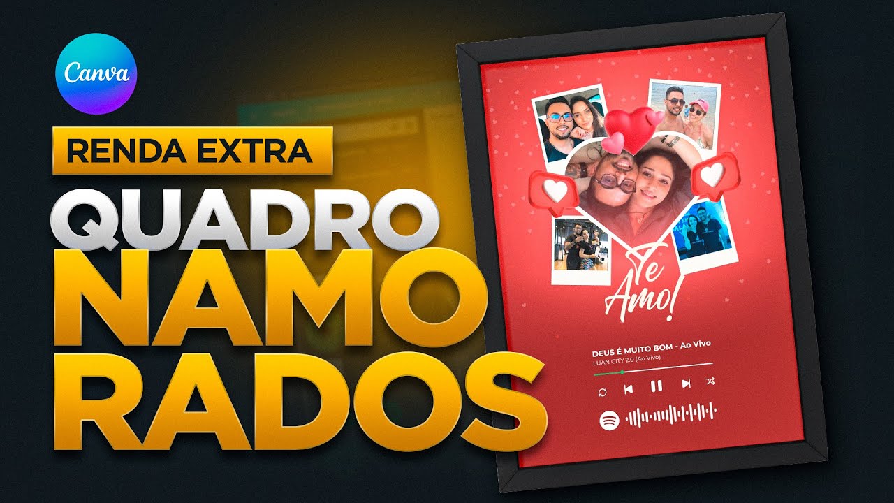 💰RENDA EXTRA com Quadro Spotify do DIA DOS NAMORADOS ❤️[Venda por R$ 130,00 cada]