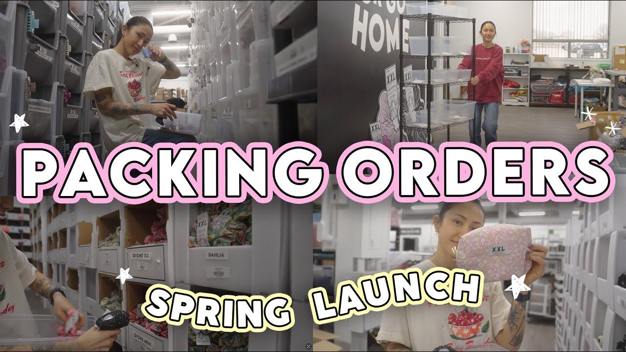 Packaging Spring Orders for My Small Business! 📦💐 Behind-the-Scenes Vlog ☁️