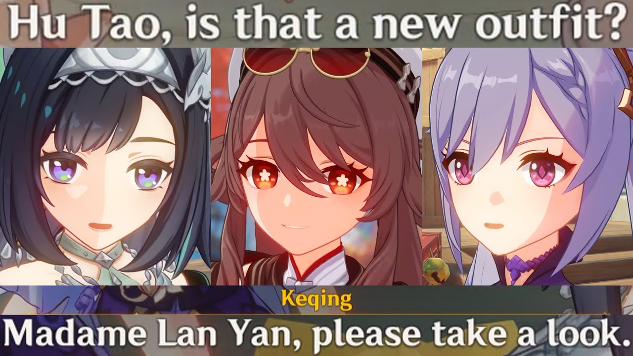 MADAME LAN YAN Meets KEQING & HU TAO Wears Her Outfit Cutscene Genshin Impact 5.3 Lantern Rite 2025