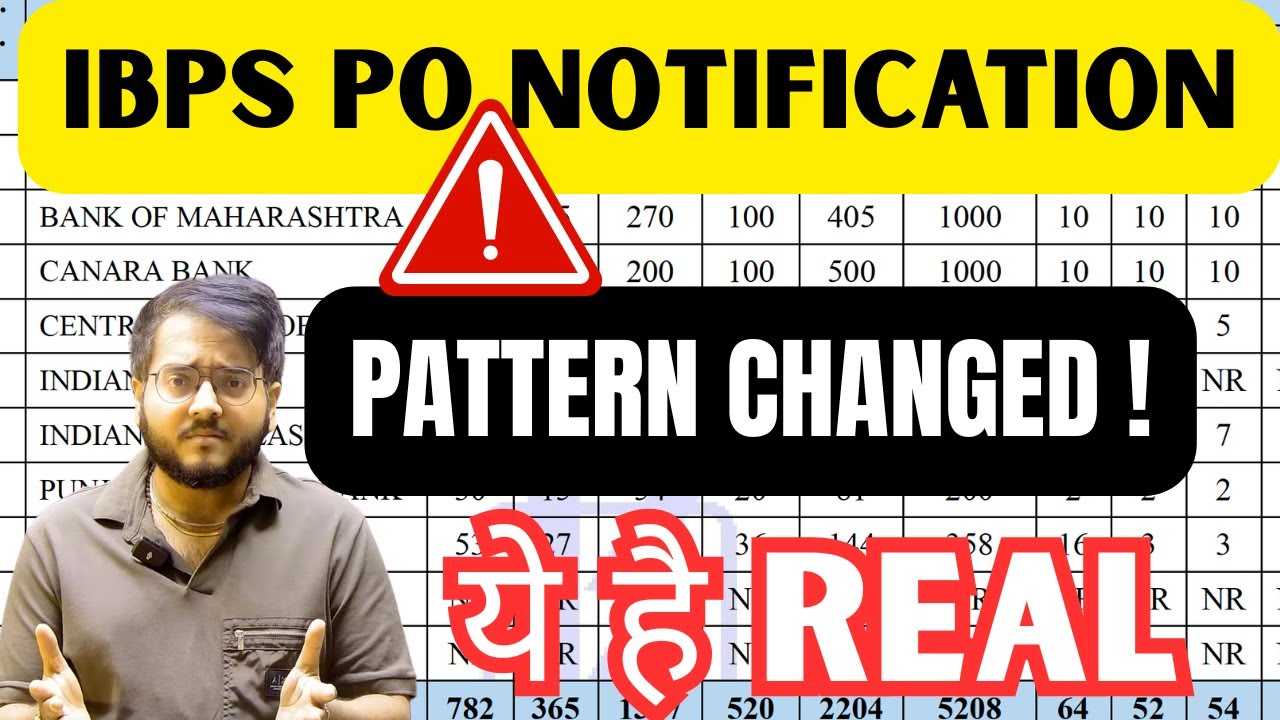 🔴🔴🔴 IBPS PO Notification SHOCKING Changes in Syllabus & Pattern | IBPS PO 2025 Notification Out