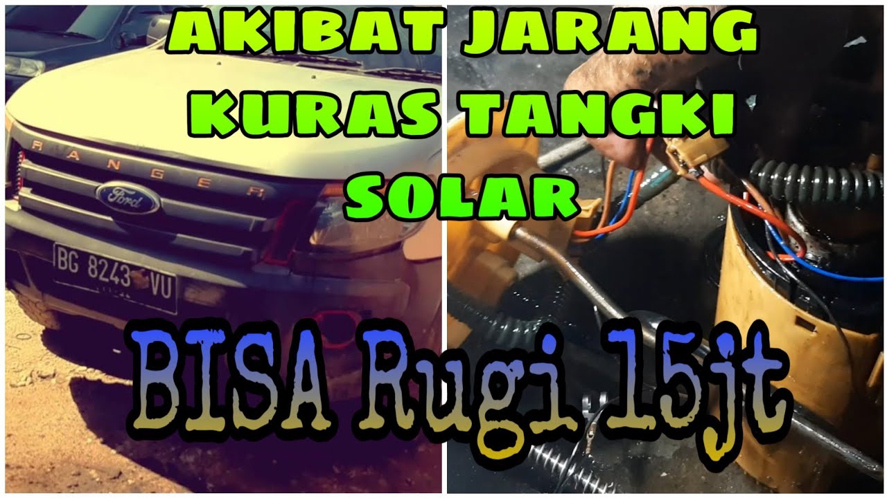 Kuras tangki solar dan perbaiki pompa solar fuel pump ford ranger 2.2 t6 ||cendol dawet||V6
