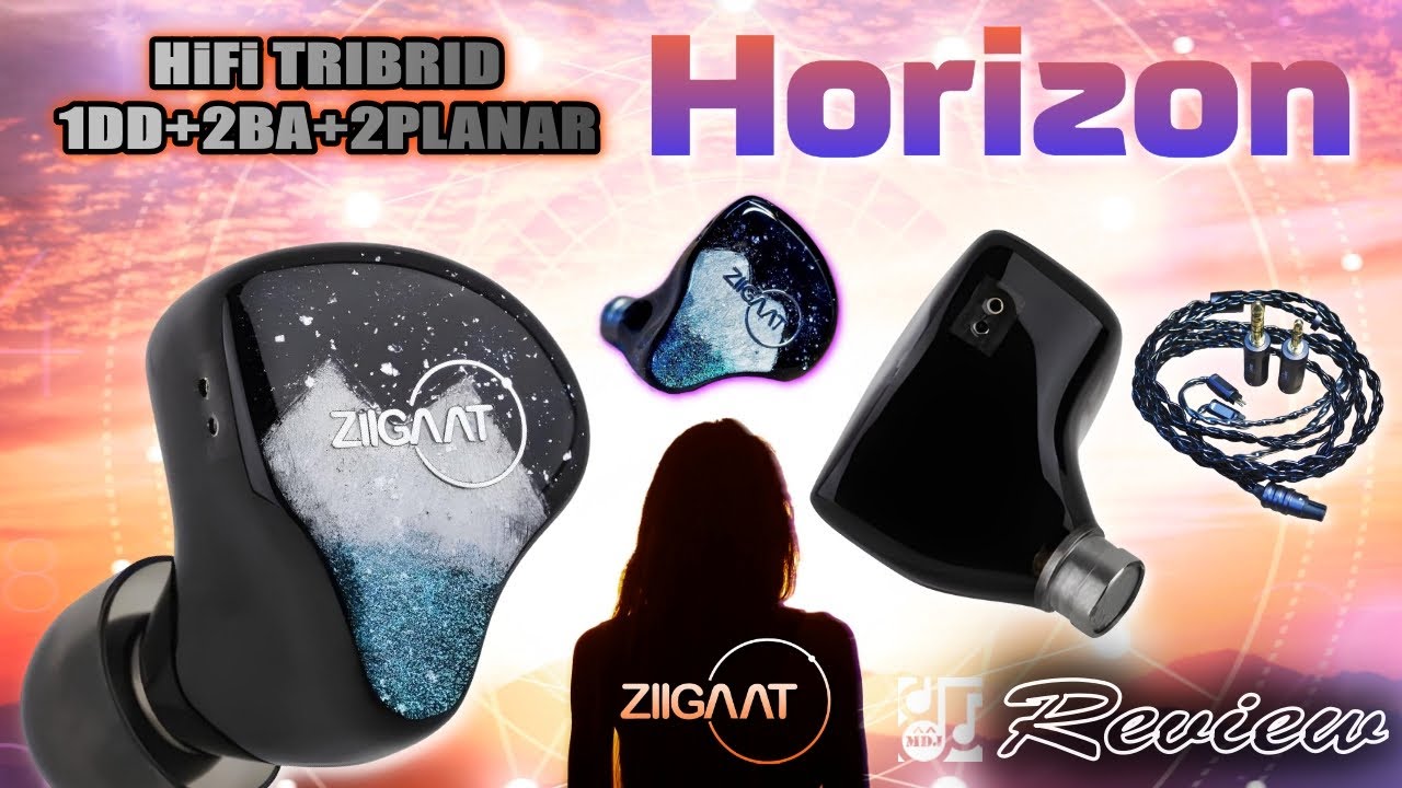 繊細な感じ👍 1DD+2BA+2PLANAR Model  [ ZiiGaat HORIZON ] Review!