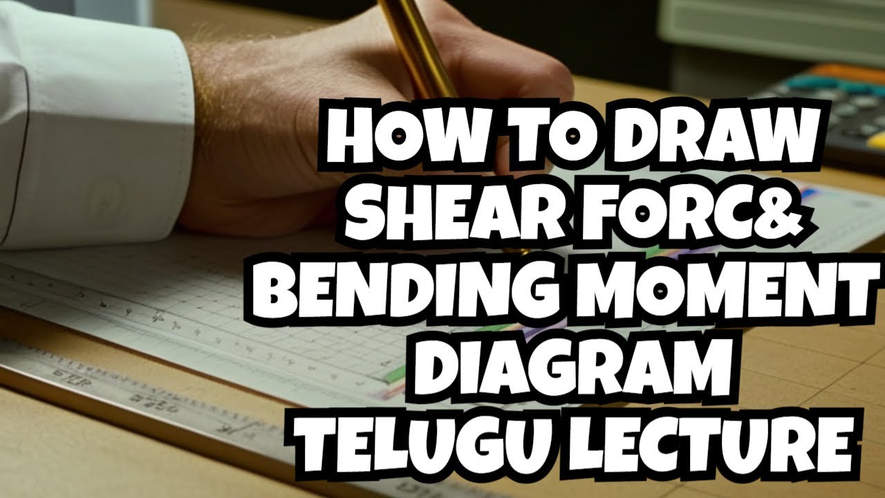 How To Draw Shear Force and Bending Moment Diagram | Cantilever Beam | Point Load | Telugu Lecture