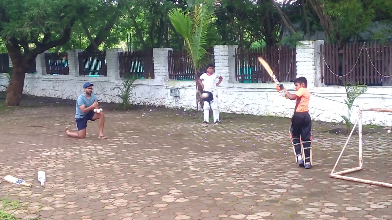Prathamesh Wakase Bating Practice at H K Oasis Cricket Club.
